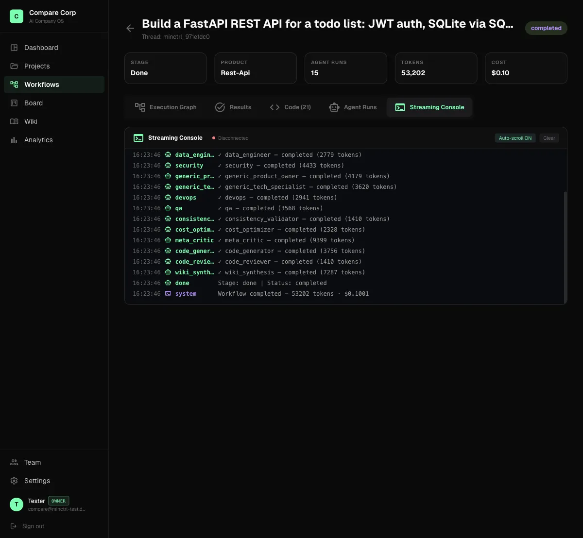 Watch a governed run, live